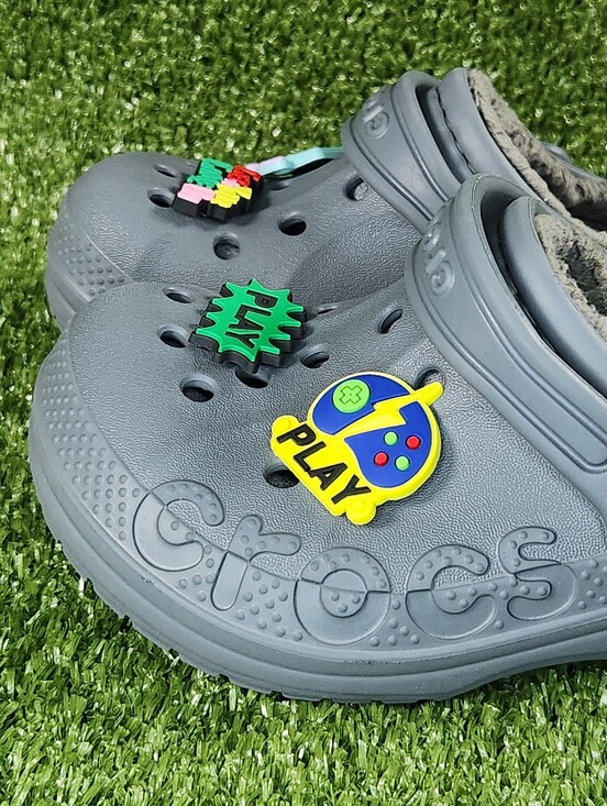 CROCS Other - Crocs Little Kids Baya Gray Dual Comfort Clogs Slip-on Sandals Boys Size 10C
